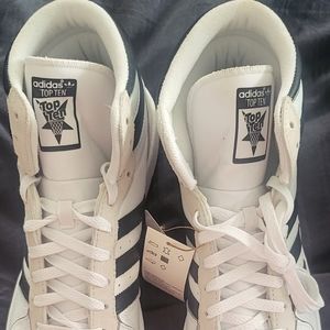 Addidas high top tennis shoes